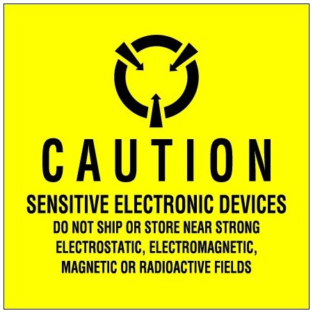 Bsc Preferred 4 x 4'' - ''Sensitive Electronic Devices'' Labels BUY00030123